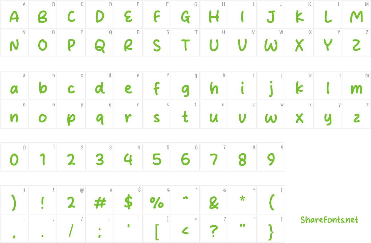 Font Umeko Plum preview